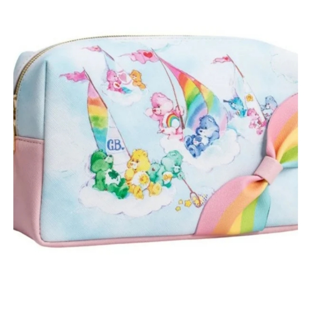Care Bears Pastel Makeup Bag with Rainbow Bow